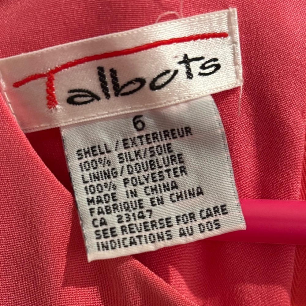 Talbots Vintage Bubble Gum Pink Dress - Picture 4 of 5